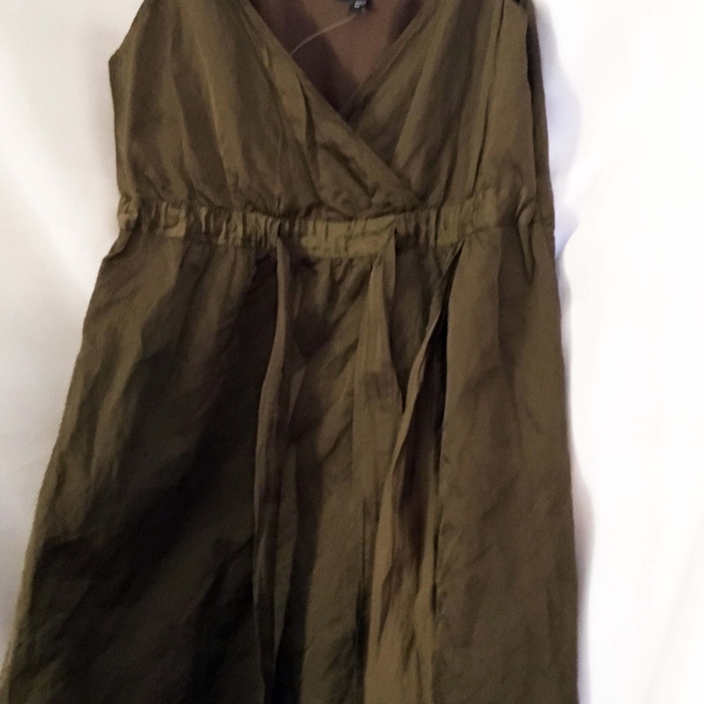 Eileen Fisher Light Weight Steel Satin Dress